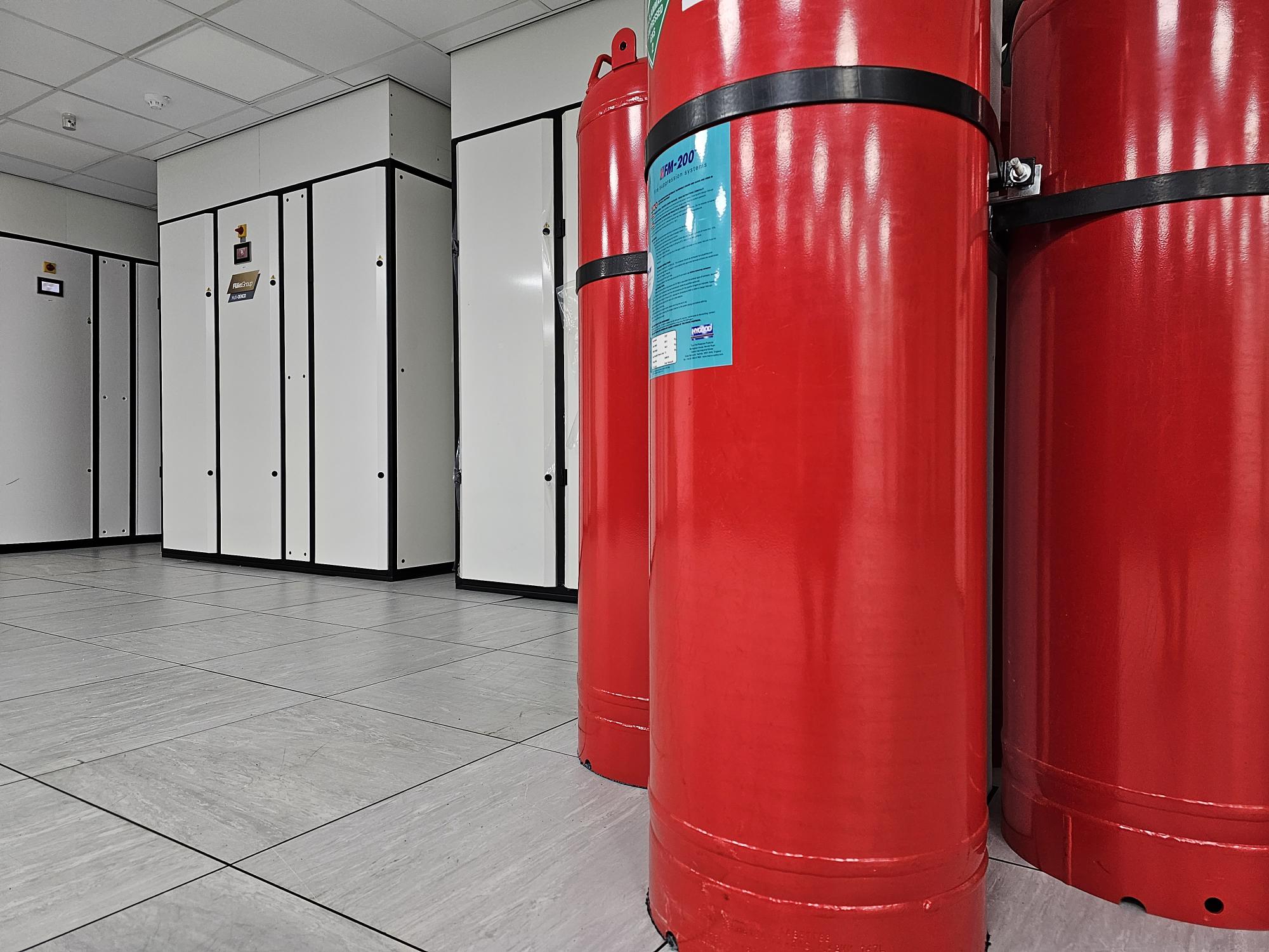 Cooling systems in VeloxServ Birmingham colocation facility